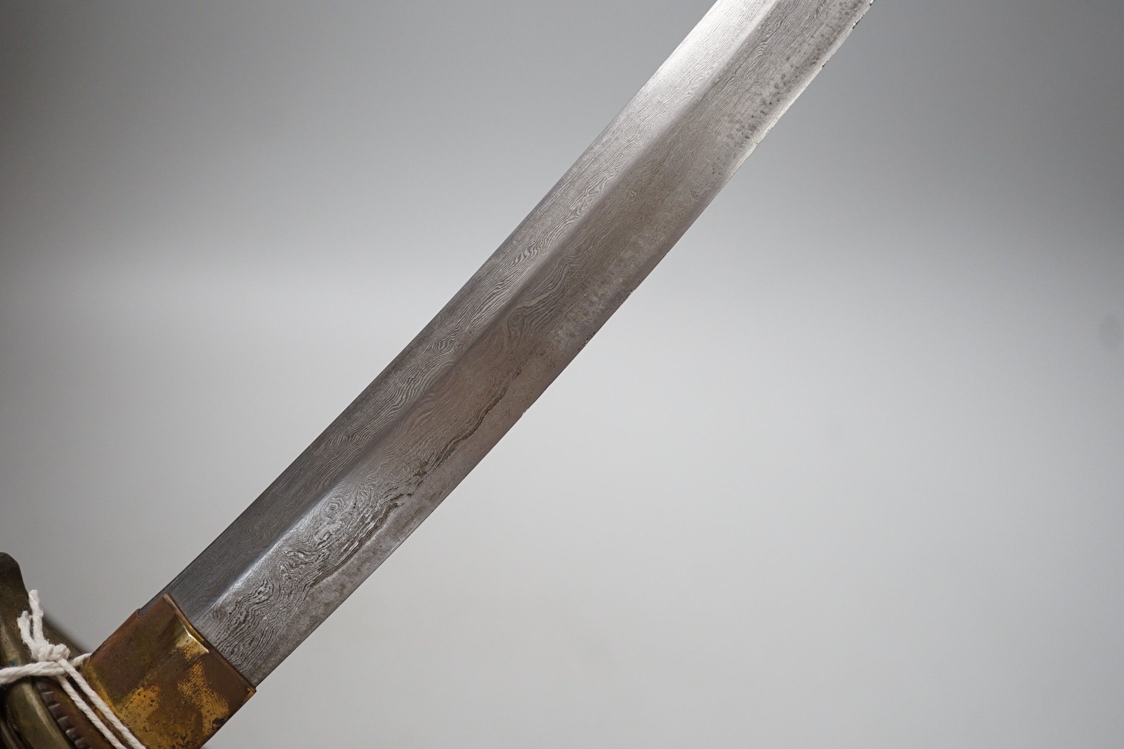 A Chinese duan dao, 56cm total length including saya